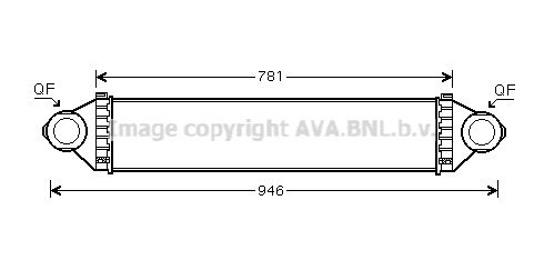 AVA QUALITY COOLING Интеркулер MS4368